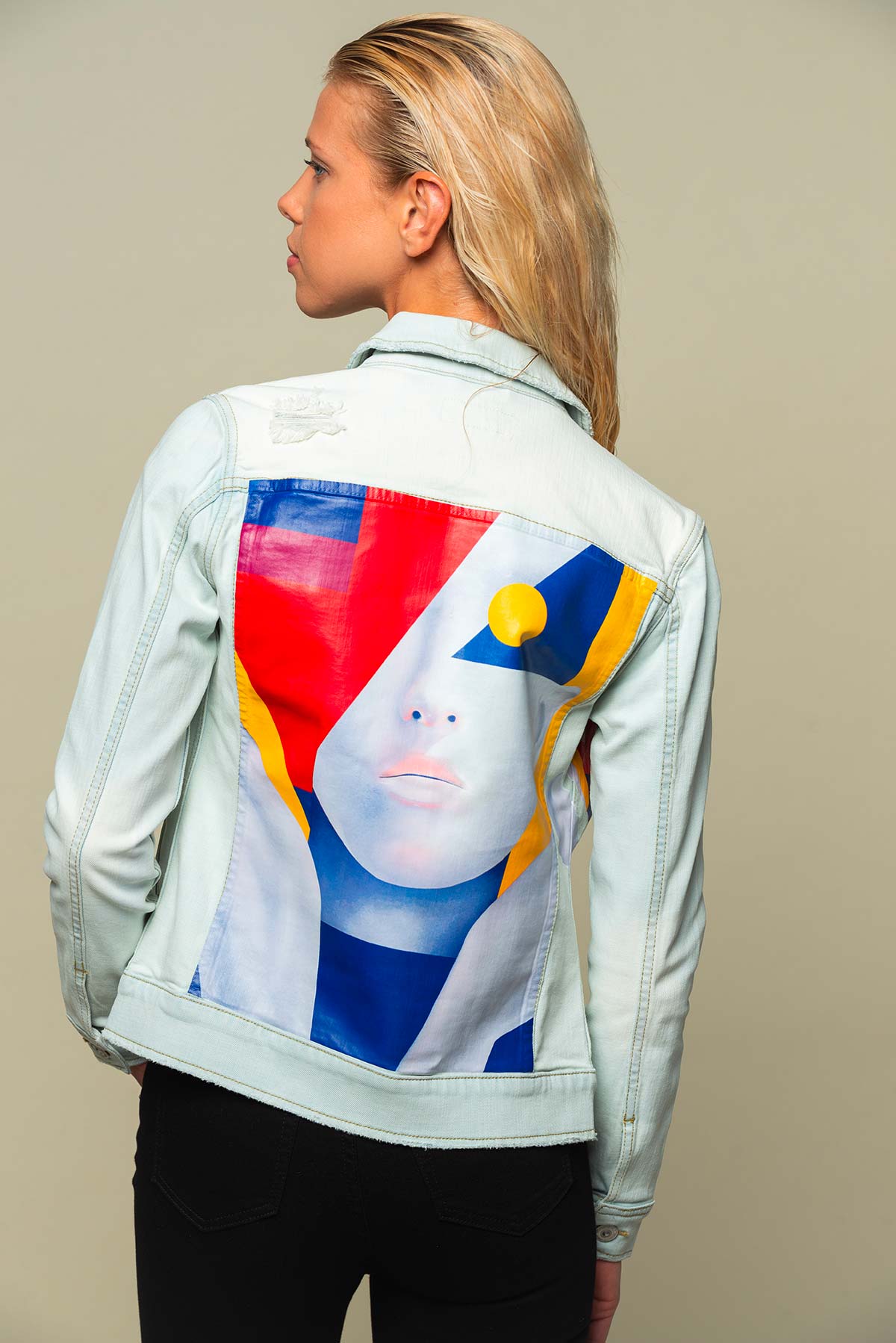 Veste en Jean femme clair "Realskin"