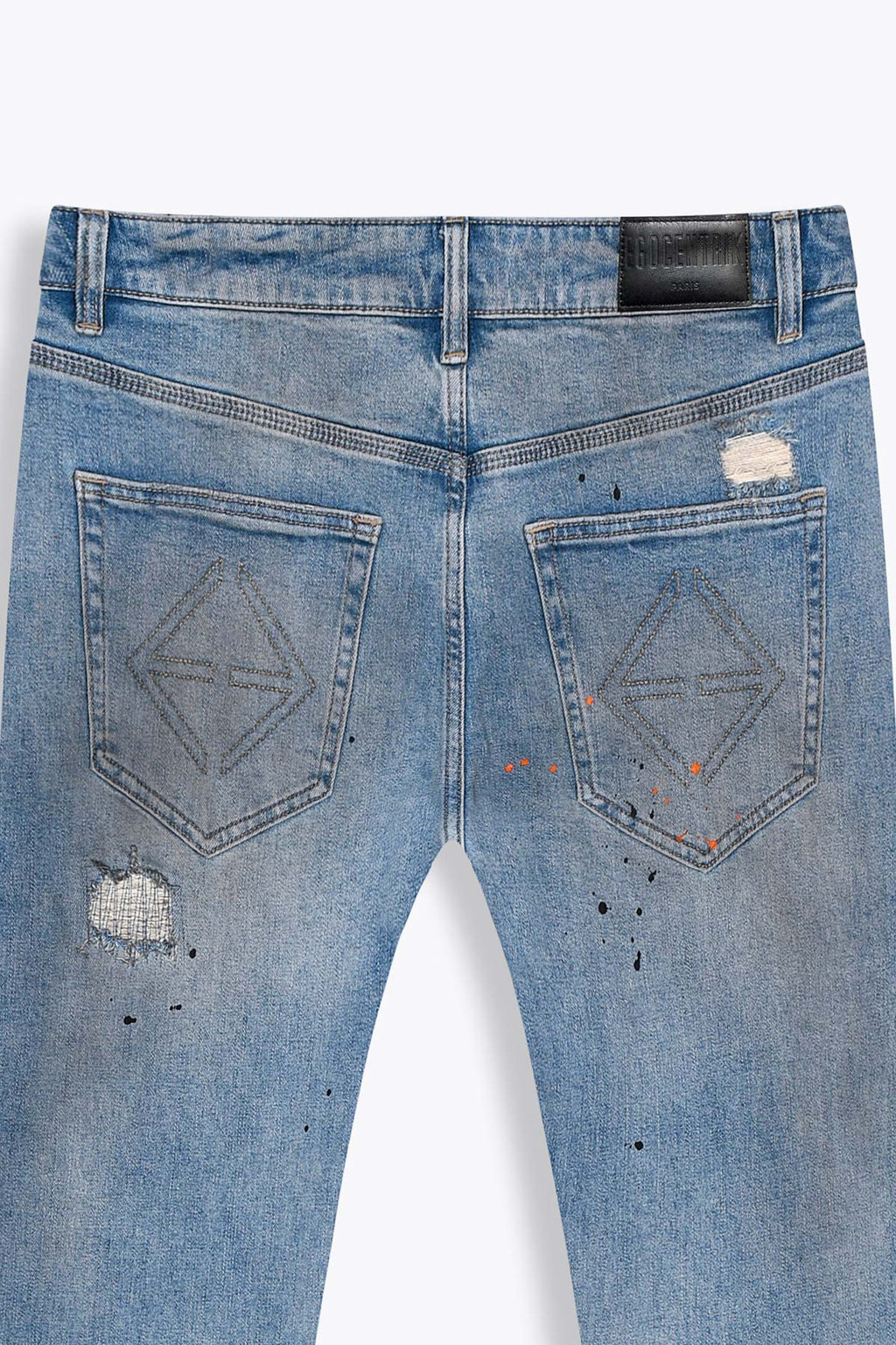Jean Homme used brodé au dos