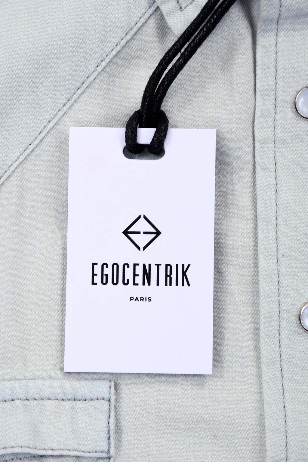 Chemise en Jean homme avec patch soie "Pop VR"
