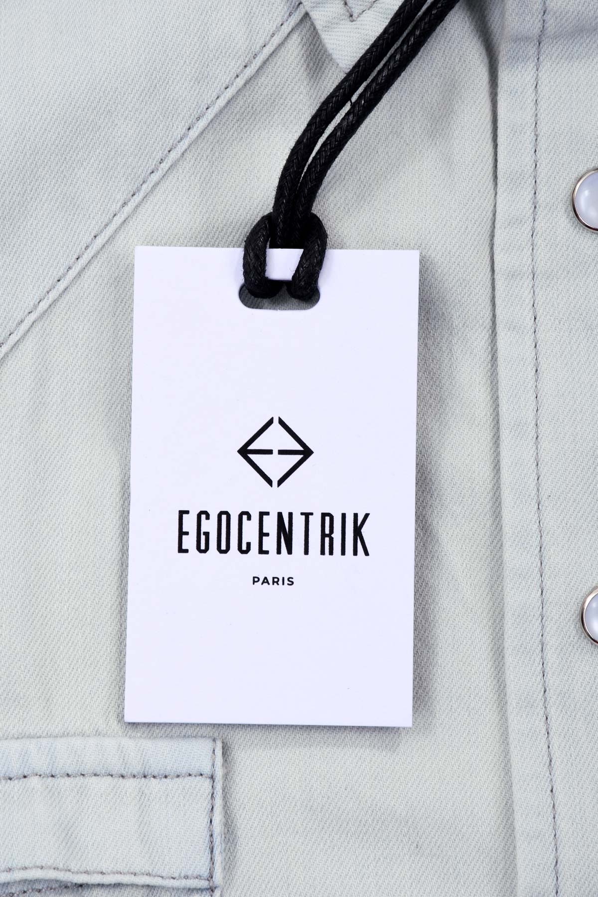Chemise en Jean homme avec patch soie "Pop VR"