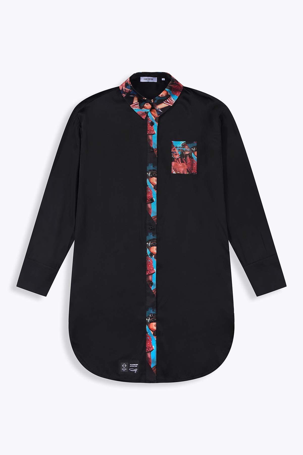 Chemise femme en soie "California Bunch"