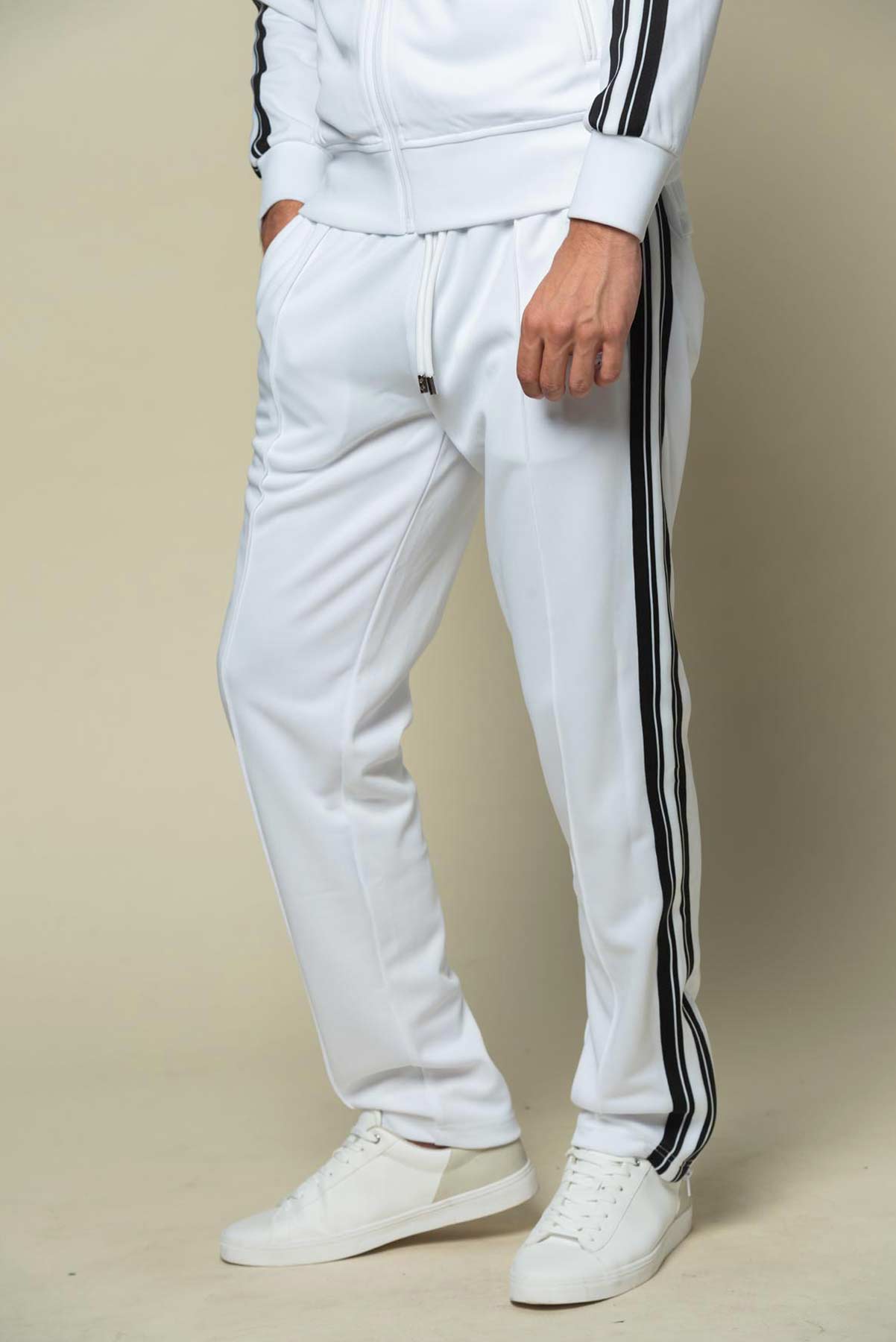 EGO WHITE TRACKSUIT PANTS