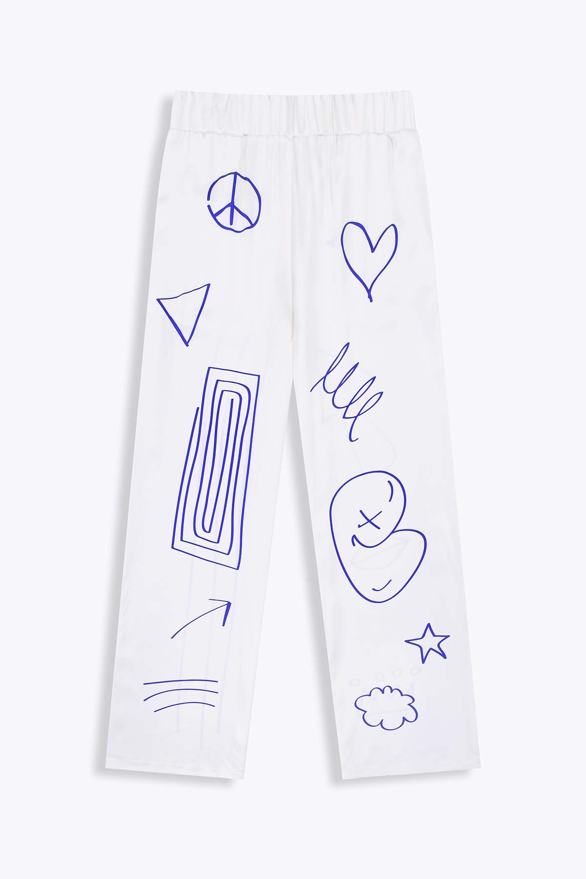 Pantalon femme fluide en soie "Destructured"