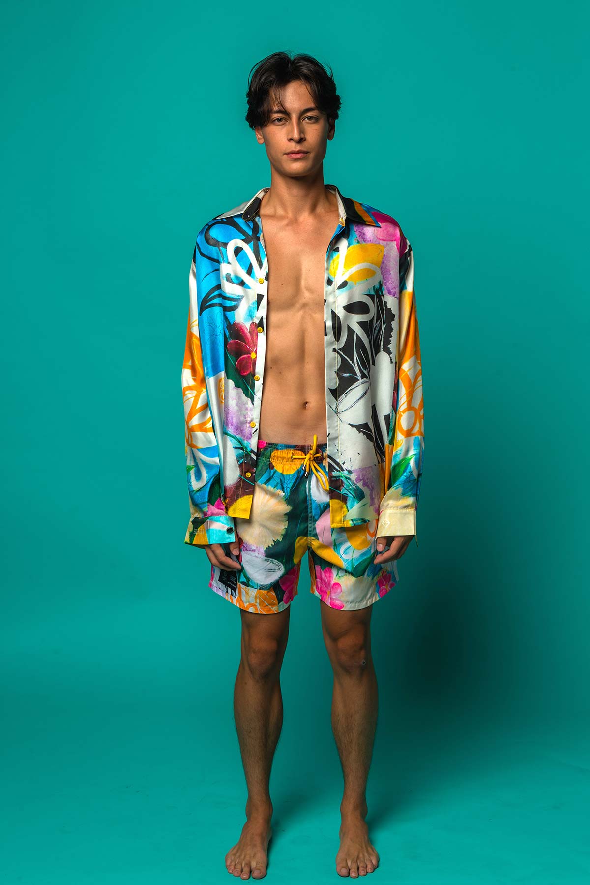 Short de bain "Le Bouquet Final"