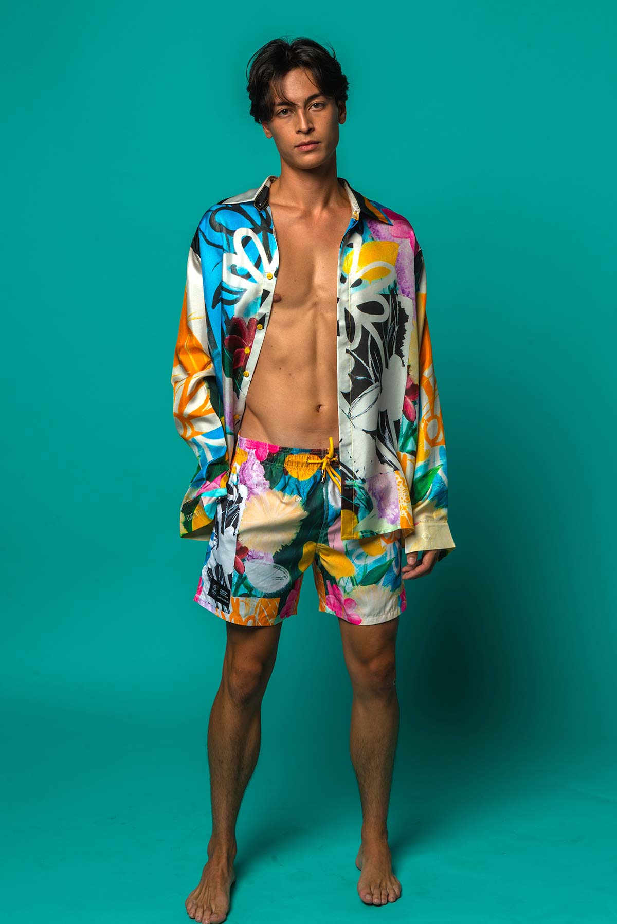 Short de bain "Le Bouquet Final"