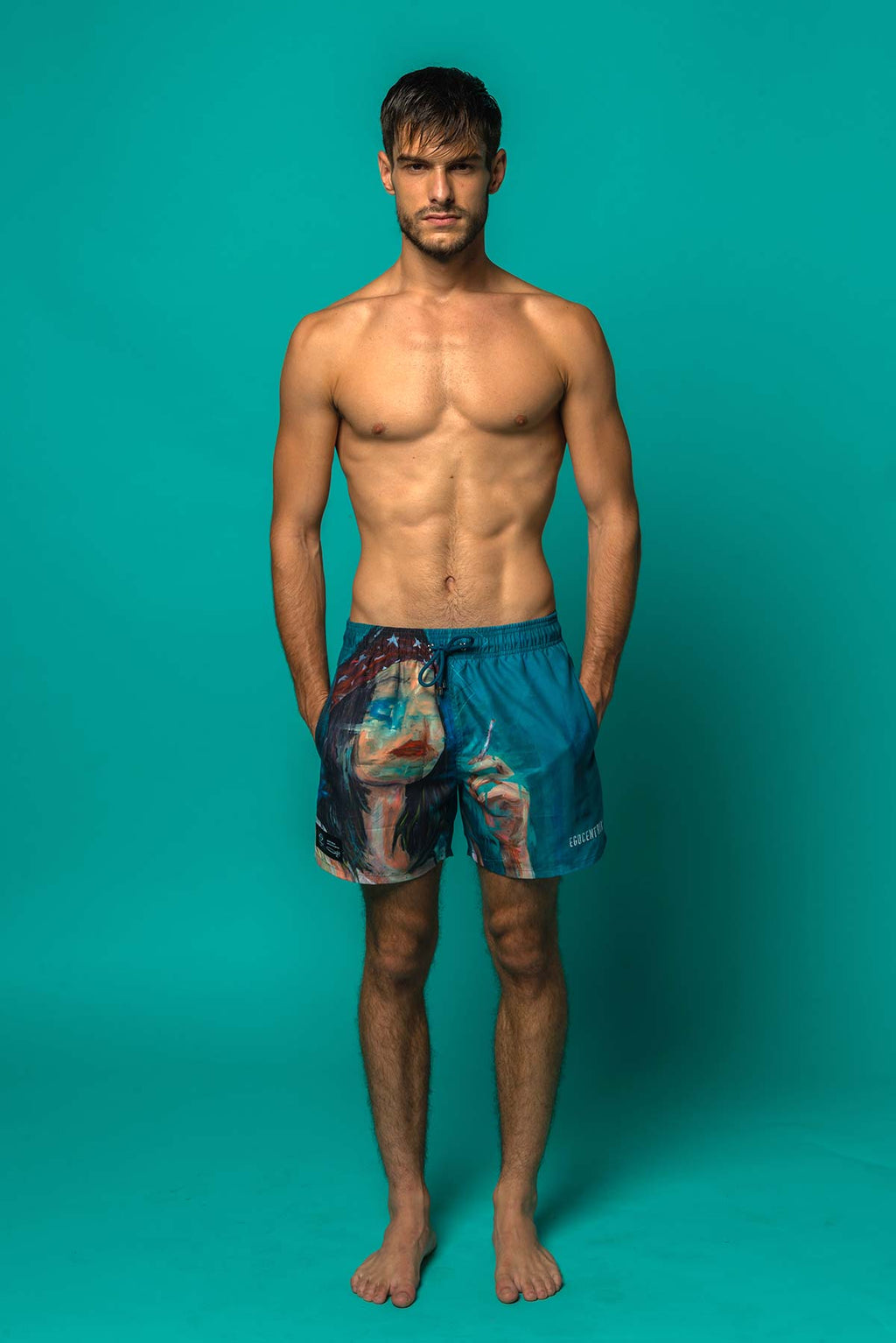 Short de bain "Smoke Break"