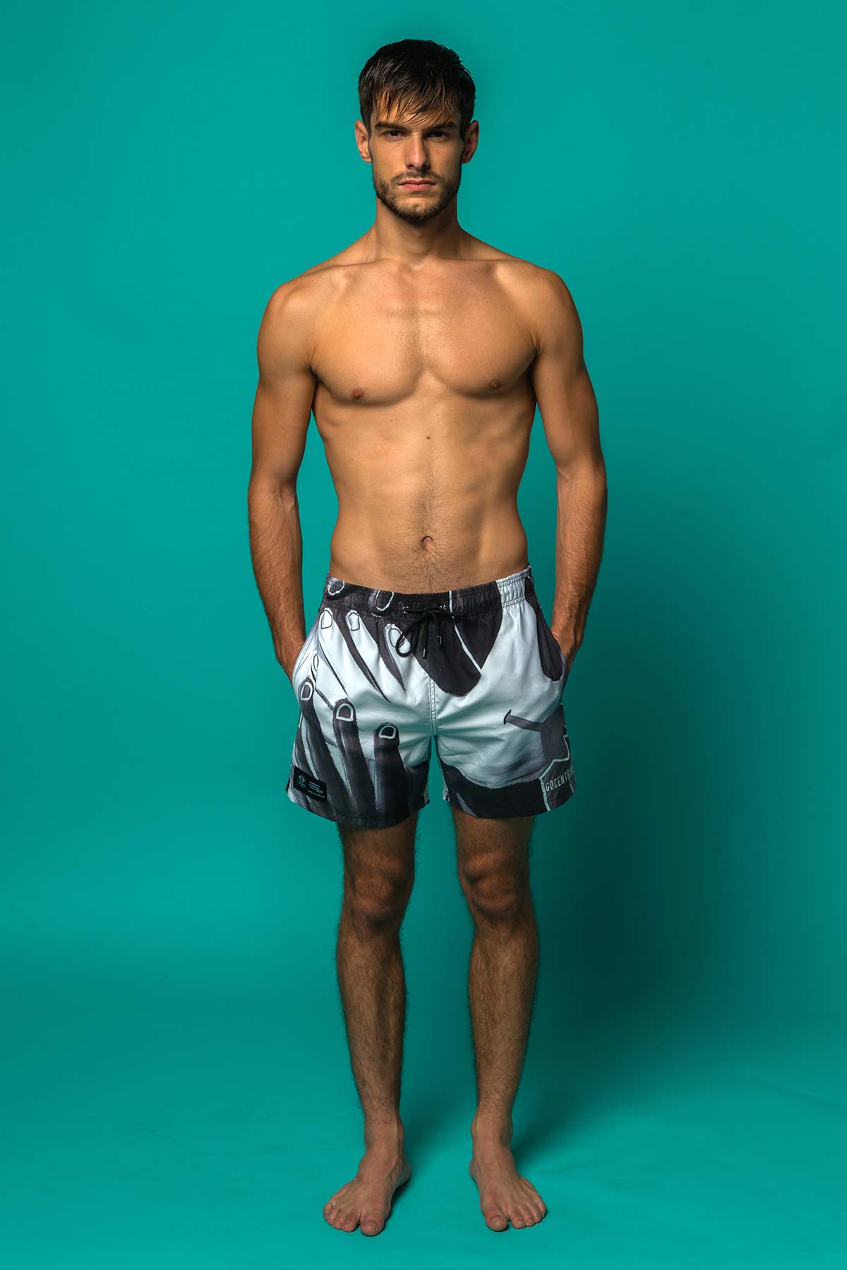 Short de bain "A fleur de peau" Edition noire