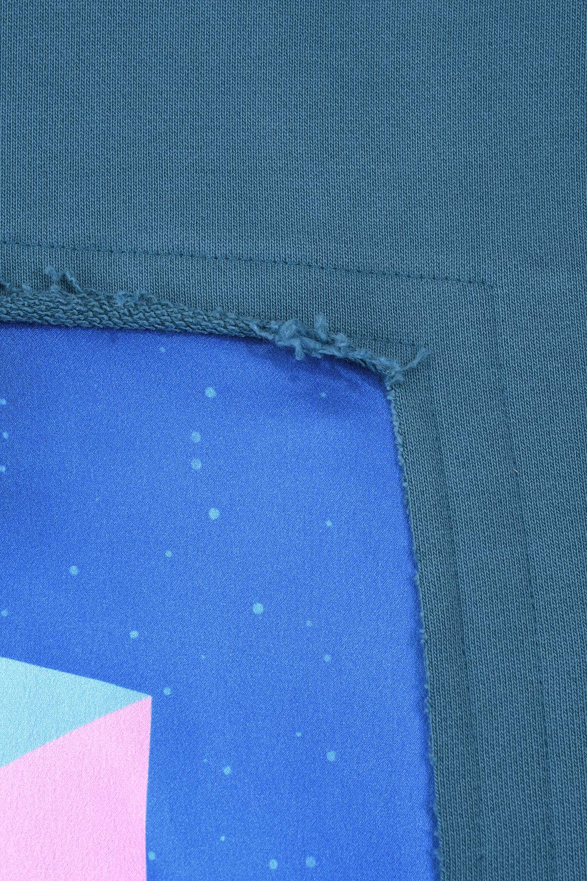 Hoodie bleu pétrole "Pop VR"