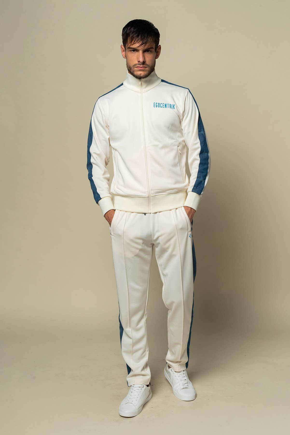 EGO USED DENIM TRACKSUIT PANTS