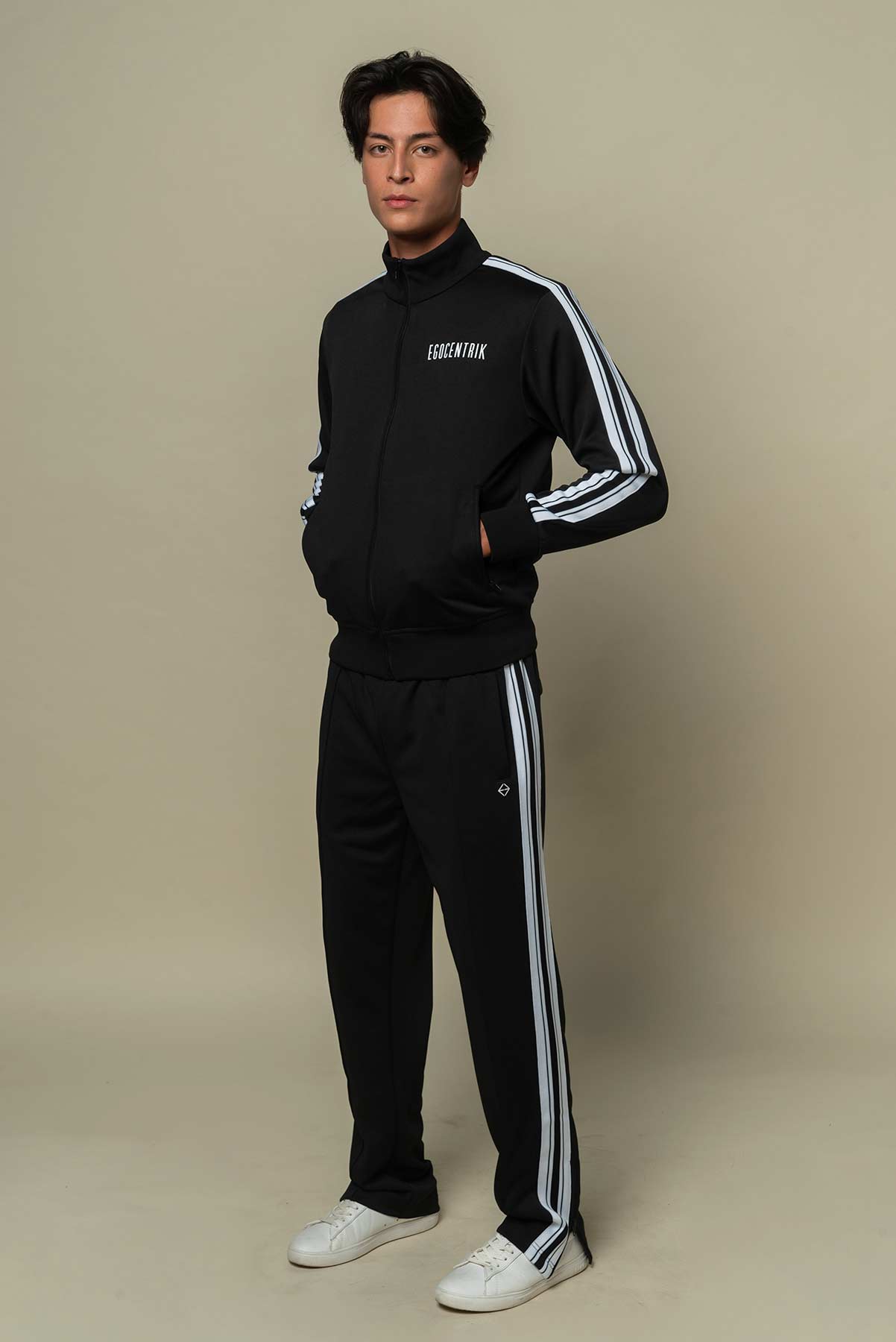 EGO BLACK TRACKSUIT JACKET