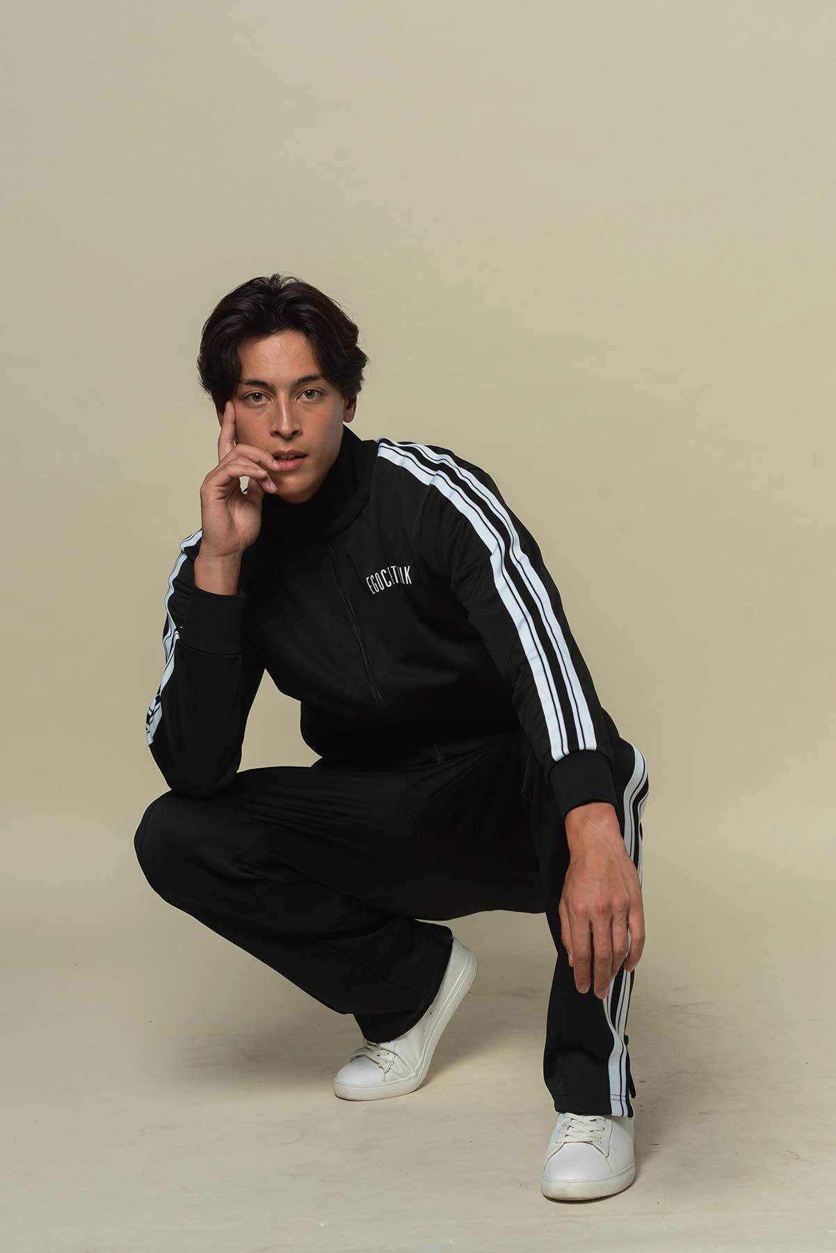 EGO BLACK TRACKSUIT JACKET