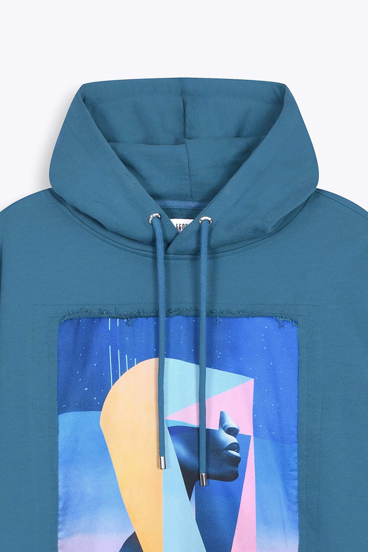 Hoodie bleu pétrole "Pop VR"