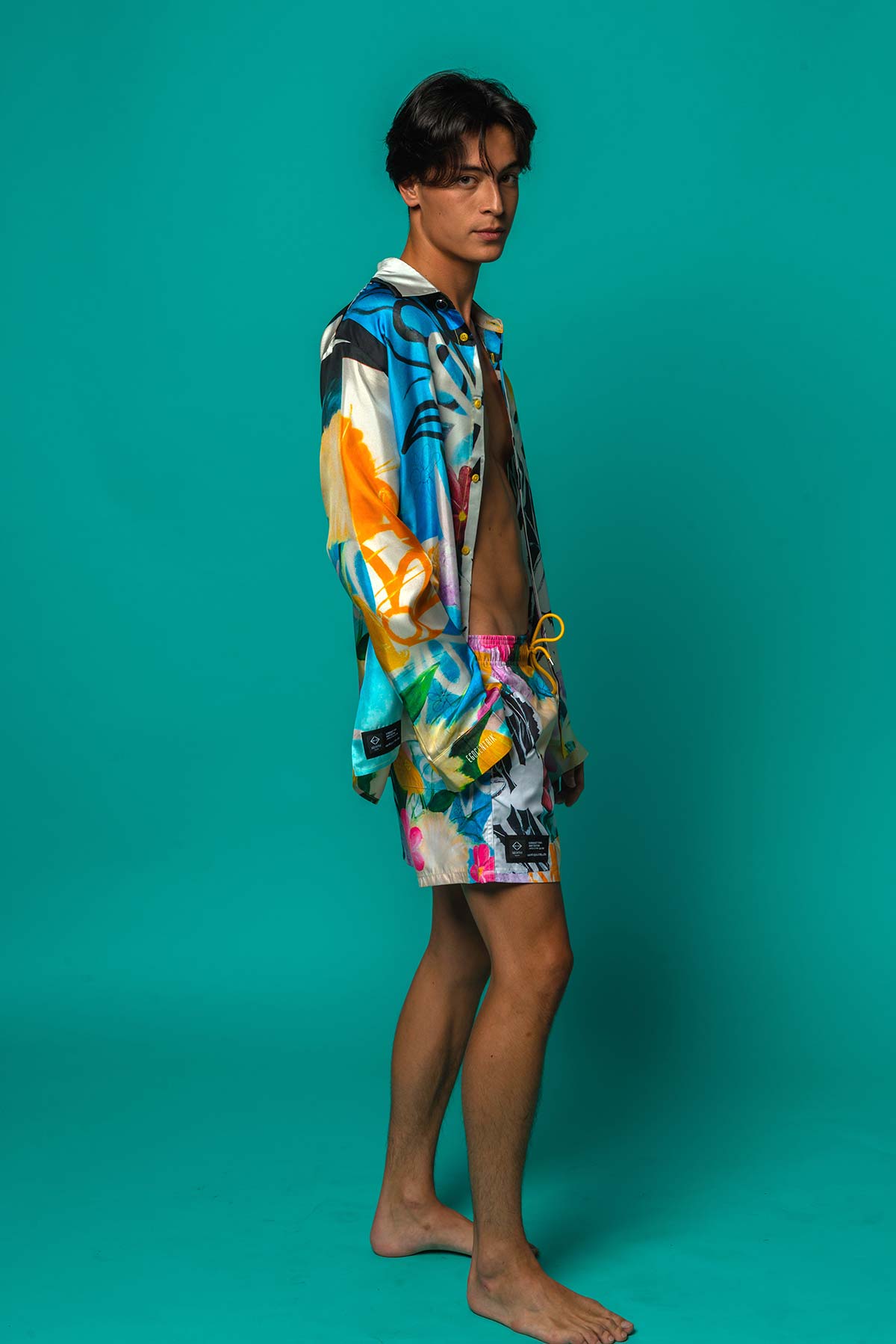 Short de bain "Le Bouquet Final"