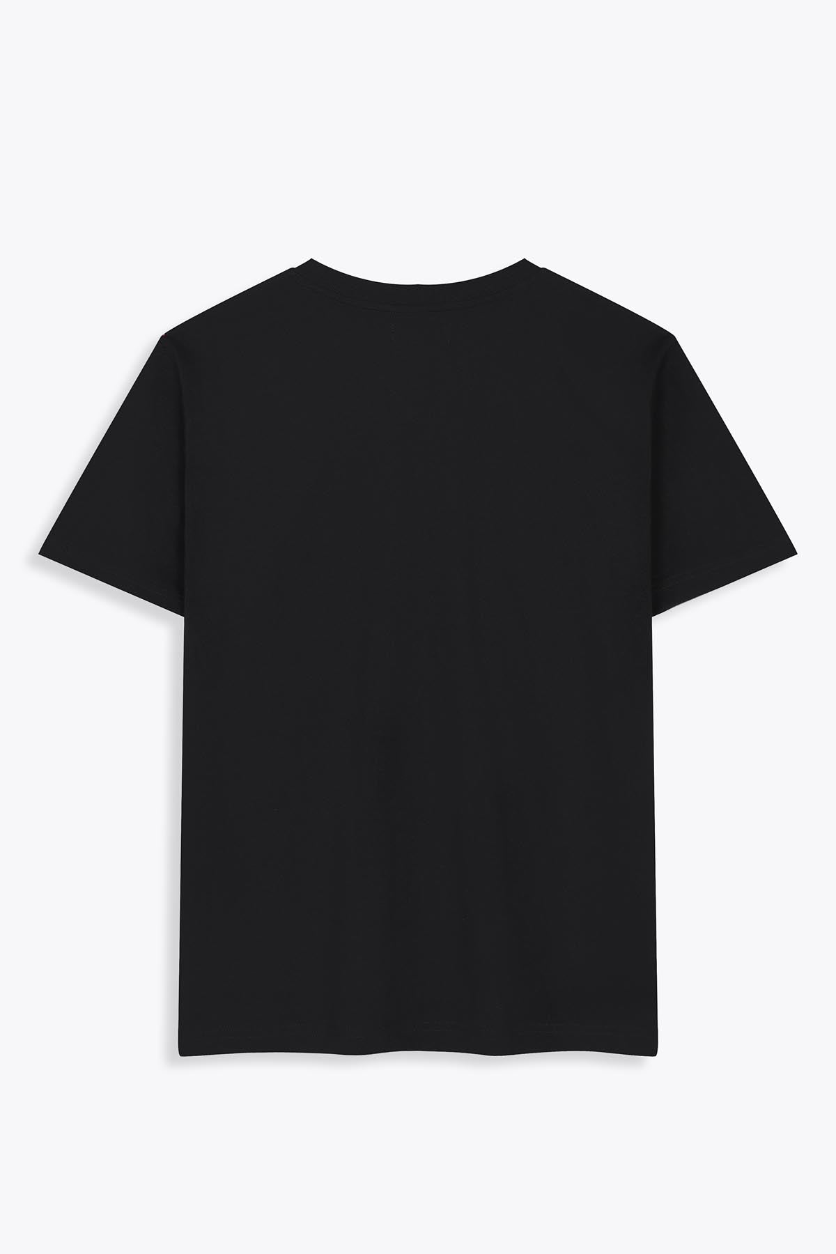 T-Shirt noir Oversized patch soie "Geisha"