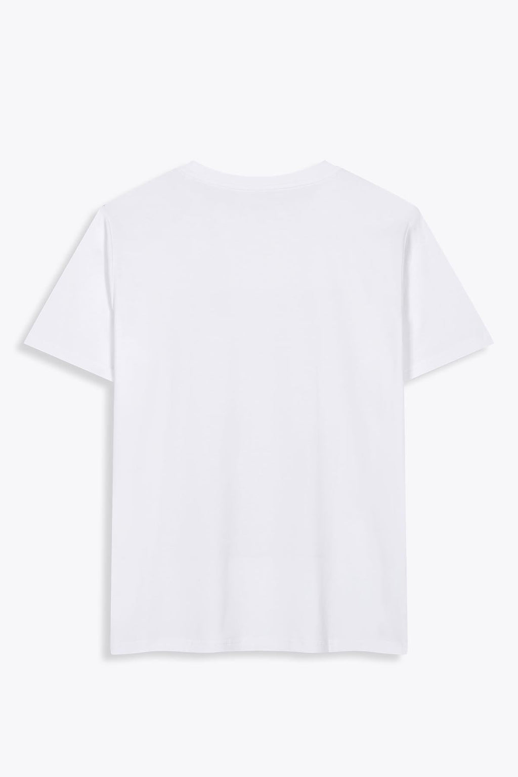 T-shirt blanc avec patch soie