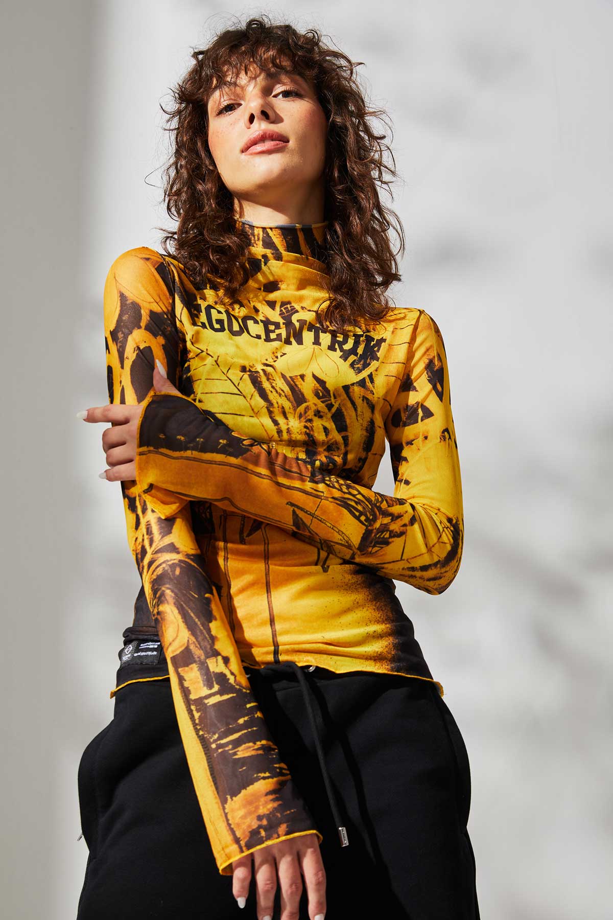 Top Bouquet Négatif Jaune
