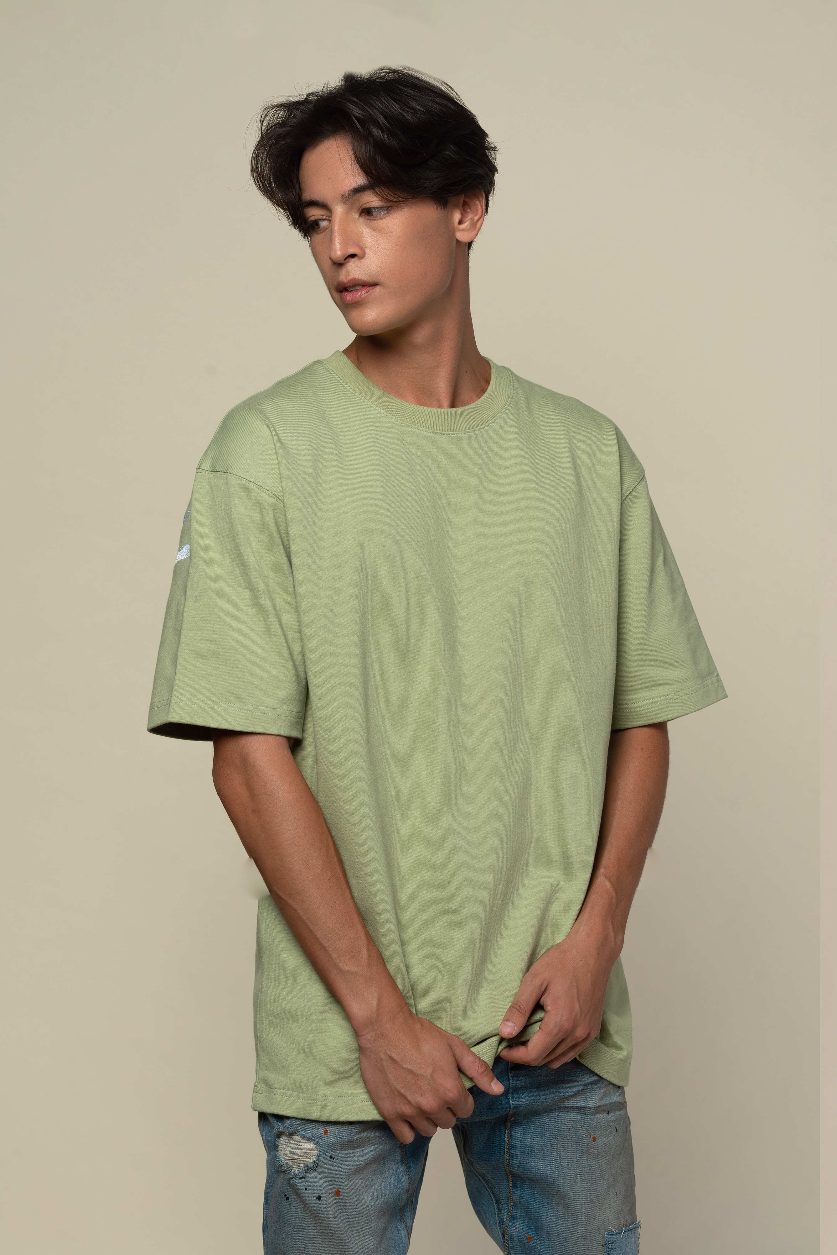 EGO BACK OLIVE OVERSIZED TEE
