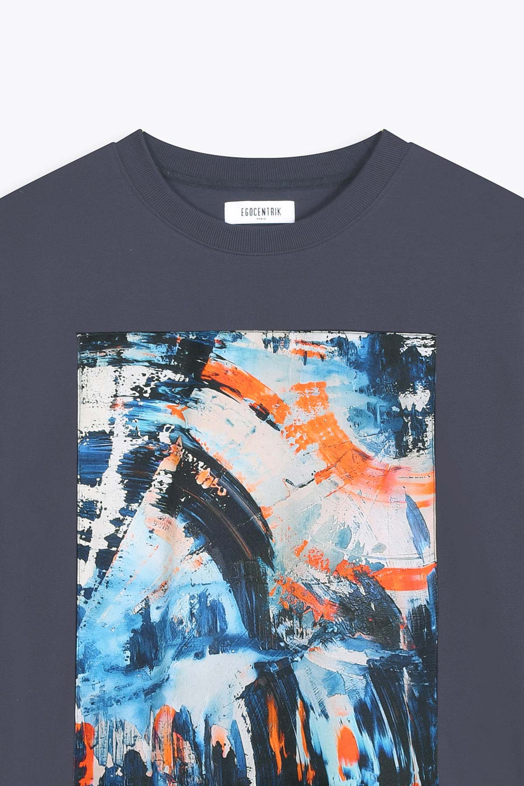 T-shirt oversized avec patch soie
