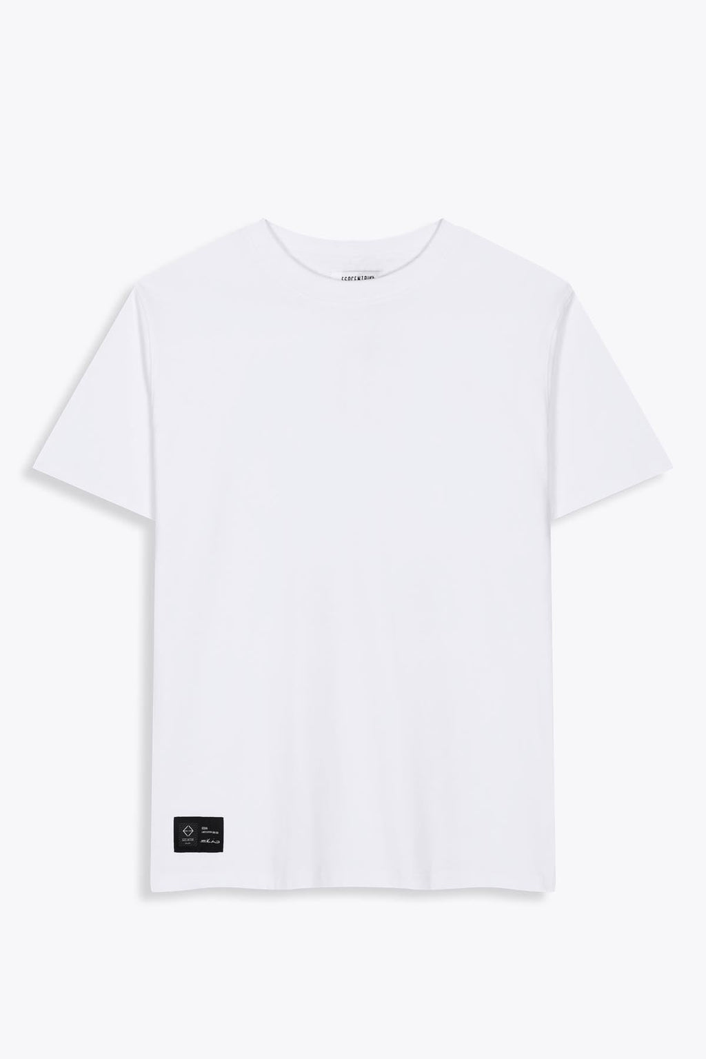 T-shirt blanc Oversized avec patch soie