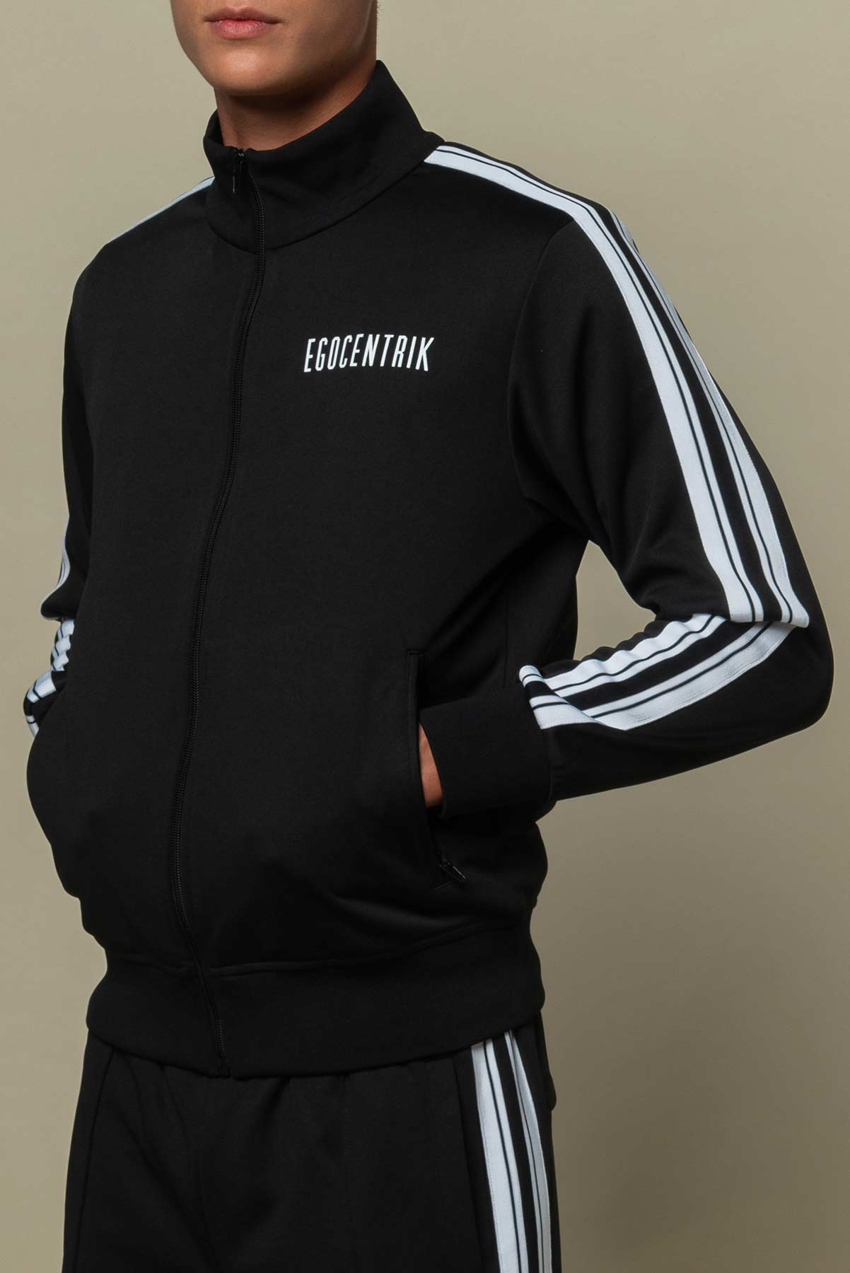 EGO BLACK TRACKSUIT JACKET