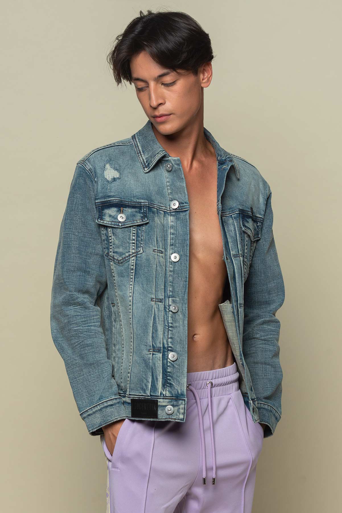 Veste Homme en Jean bleu foncé