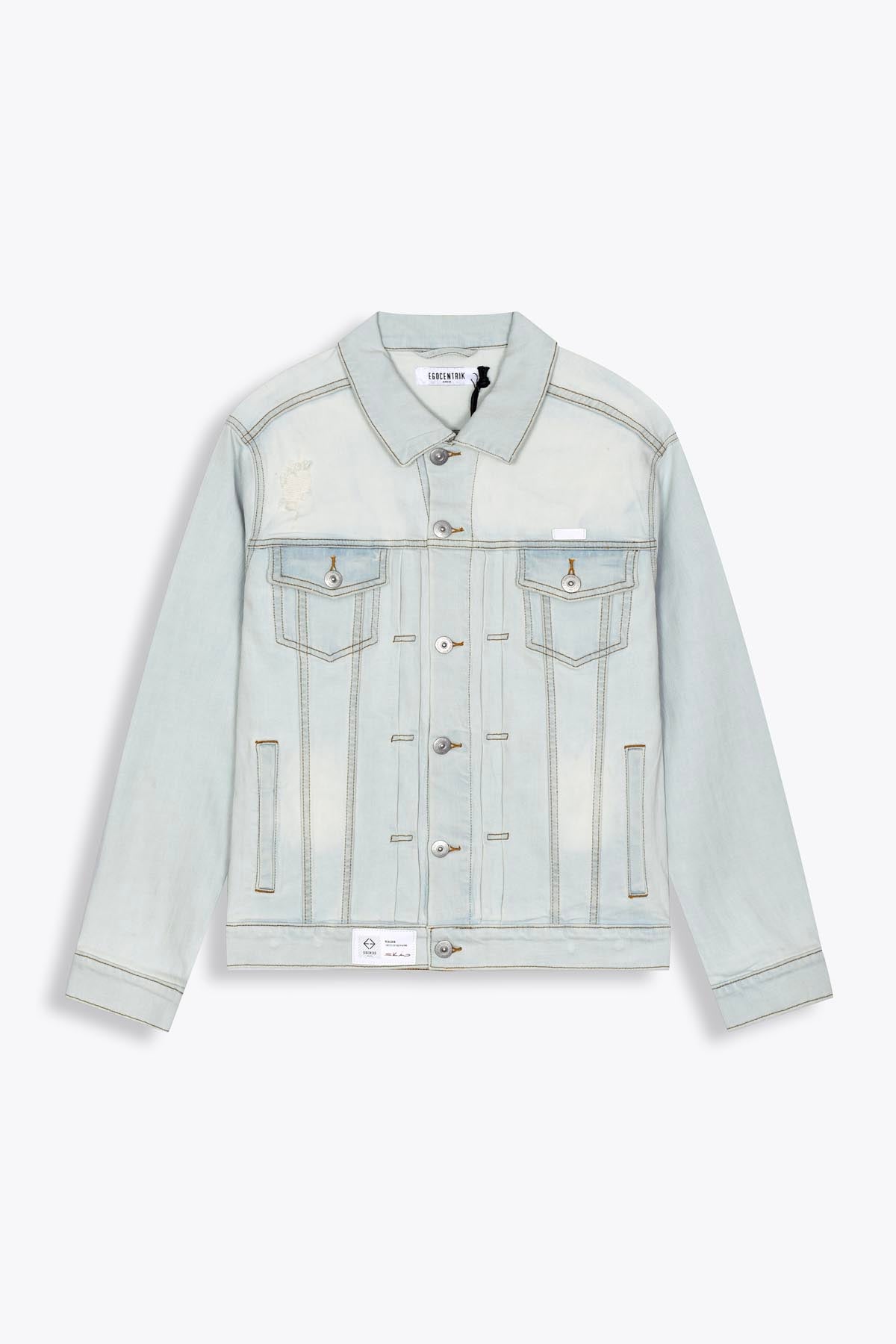 Veste en jean Patch en soie "Realskin"