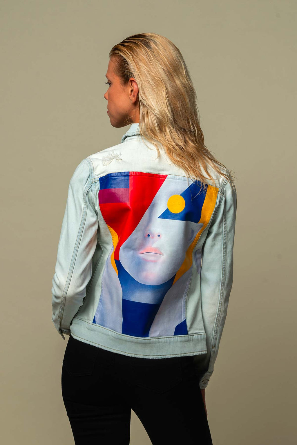 Veste en Jean femme clair "Realskin"