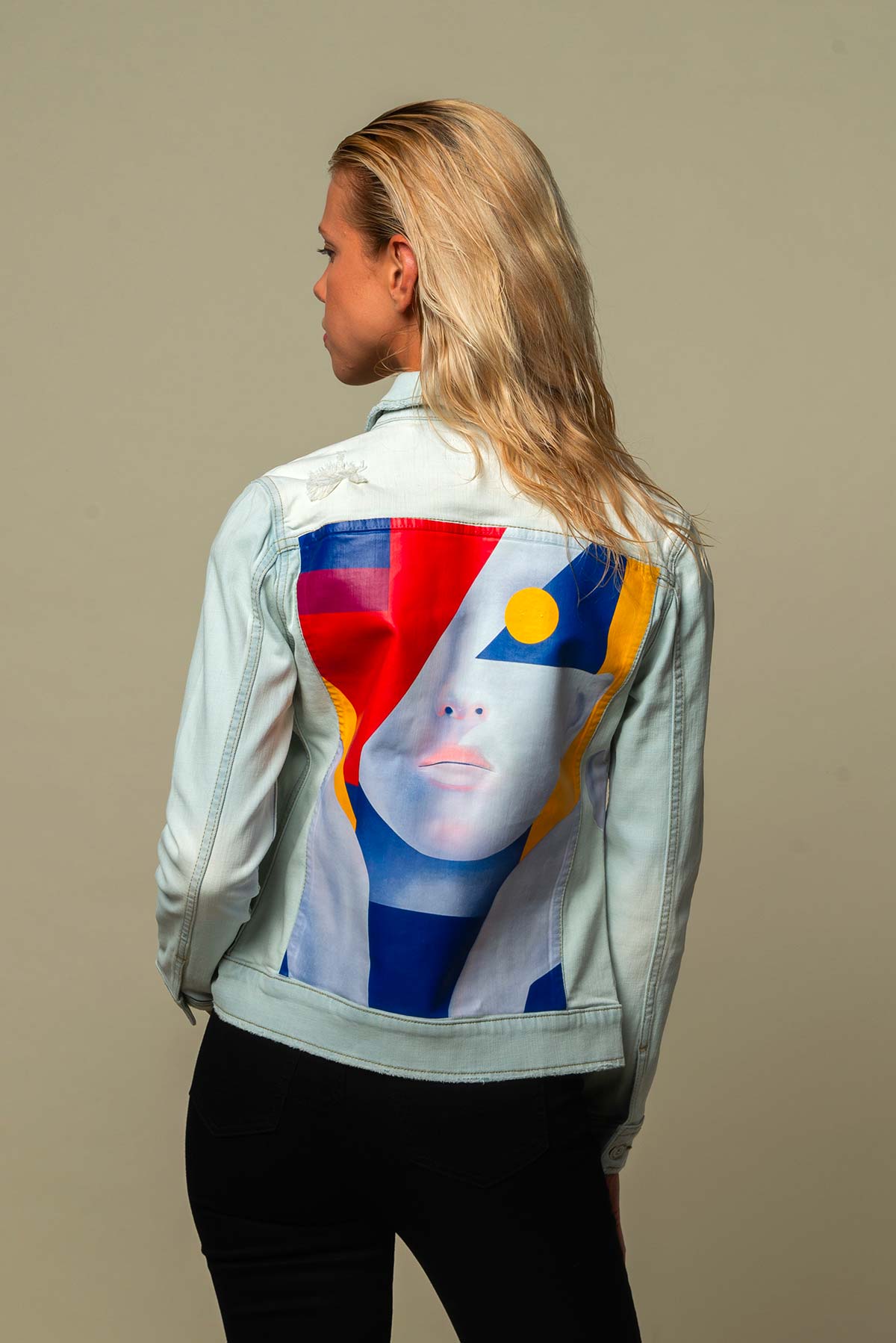 Veste en Jean femme clair "Realskin"